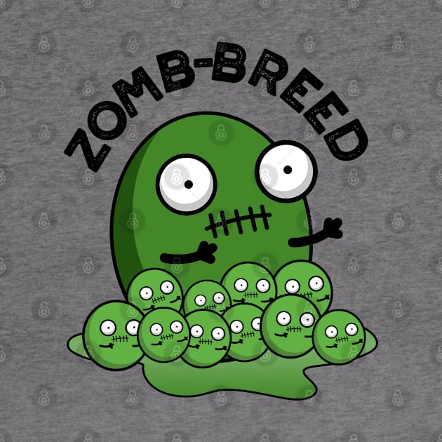 Zom-breed Cute Halloween Zombie Breed Pun by punnybone